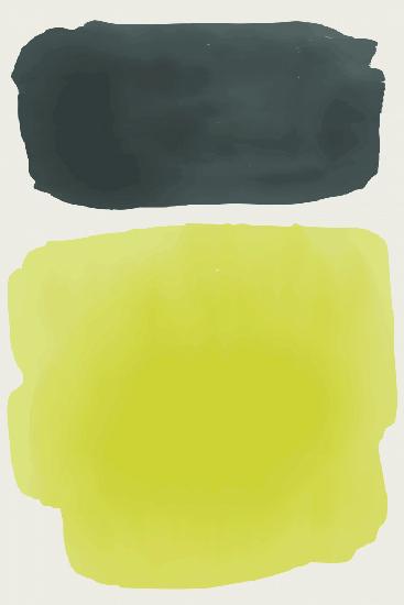 Schwarz-Gelb-Aquarell Nr. 4
