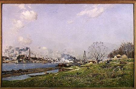 The Seine at Conflans-Charenton von Jean Baptiste-Antoine Guillemet