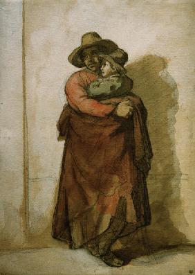 Römischer Bauer mit Kind