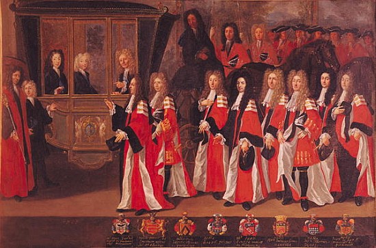 The Entry of Louis of France (1682-1712) Duke of Burgundy and Charles (1686-1714) Duke of Berry into von Jean Michel
