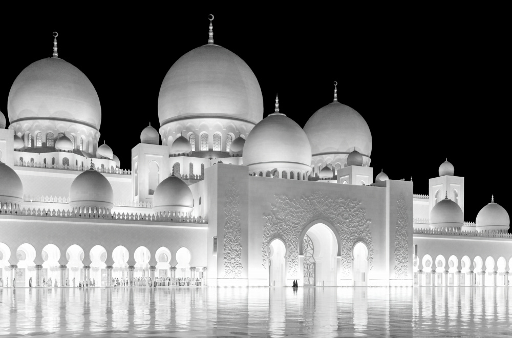 Licht der Großen Moschee von Abu Dhabi von Jie Jin
