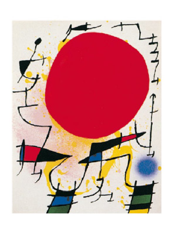 Bild:  Joan Miró - Le soleil rouge  - (JM-794)