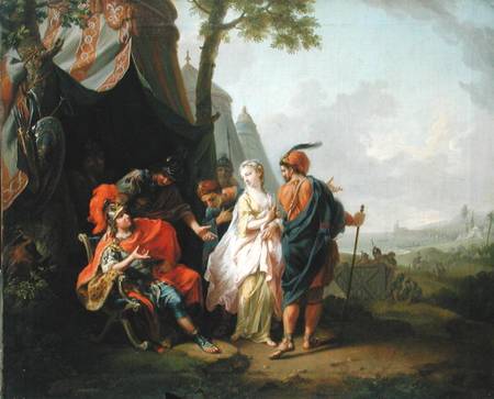 The Abduction of Briseis from the Tent of Achilles von Joh. Heinrich d.Ä. Tischbein