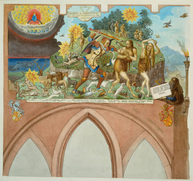 Ratgebs Szenen aus der Genesis im Karmeliterkloster in Frankfurt am Main von Johann Balthasar Bauer