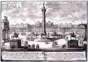 Trajan's Square Rome, from 'Entwurf einer historischen Architektur', engraved by Johann Adam Delsenb 1721