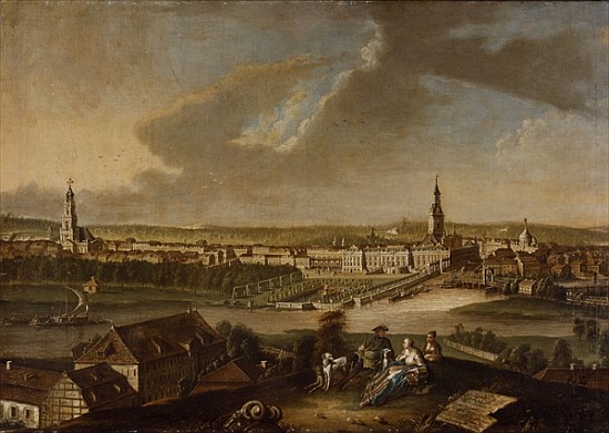 View over Potsdam from Brauhausberg von Johann Friedrich Meyer