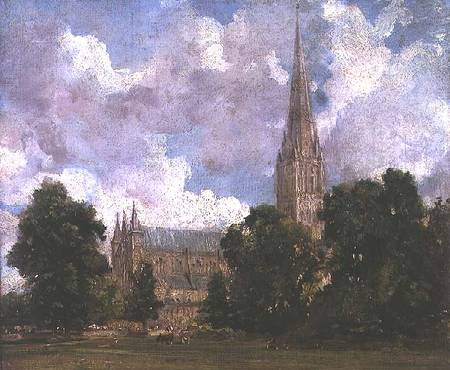 Salisbury Cathedral from the south west von John Constable