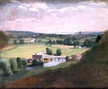 The Valley of the Stour with Dedham in the Distance von John Constable