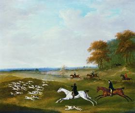Hetzjagd hinter Hunden 1813