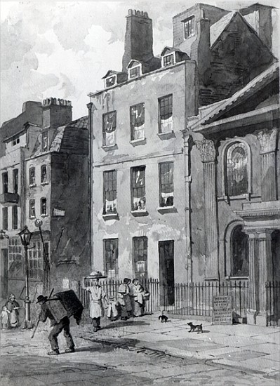 House of Sir Isaac Newton at 35 St Martin''s Street, Leicester Square, London von John Wykeham Archer