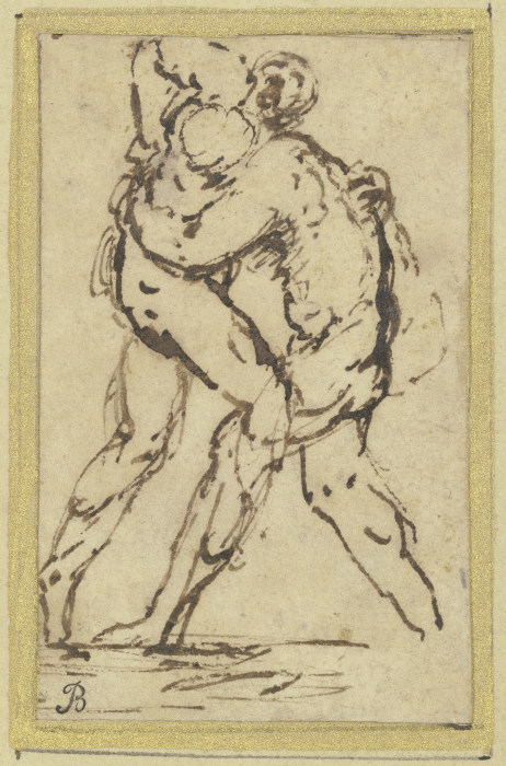 Zwei ringende Männer (Herakles und Antaios?) von José (auch Jusepe) de Ribera