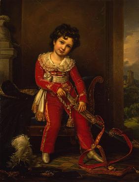 Porträt von Maximilian de Beauharnais, 3. Herzog von Leuchtenberg als Kind 1821