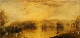 The Lake, Petworth: Sunset, a Stag Drinking 1829