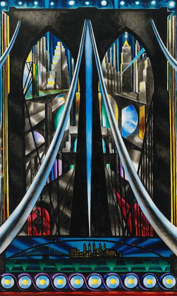 The Brooklyn Bridge: Variation on an Old Theme von Joseph Stella