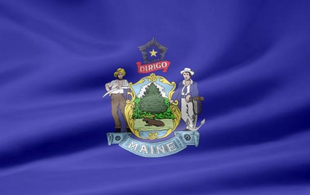 Maine Flagge von Juergen Priewe