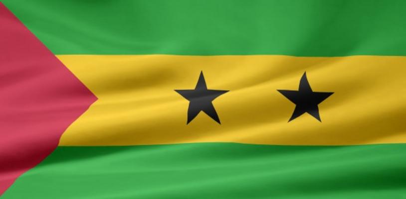 Sao Tome und Principe Flagge von Juergen Priewe
