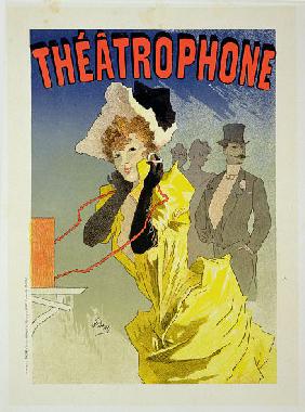 Reproduction of a poster advertising 'Theatrophone' 1890