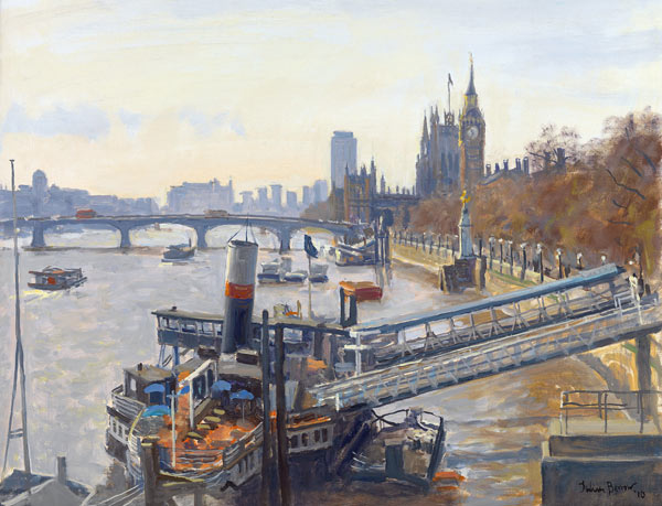 Westminster from Hungerford Bridge von Julian  Barrow