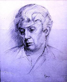 Quentin Crisp (1908-1999) (pencil on paper) 