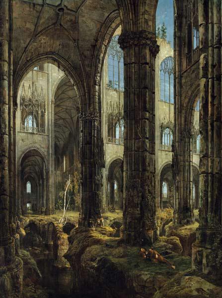 Gotische Kirchenruine l 1826