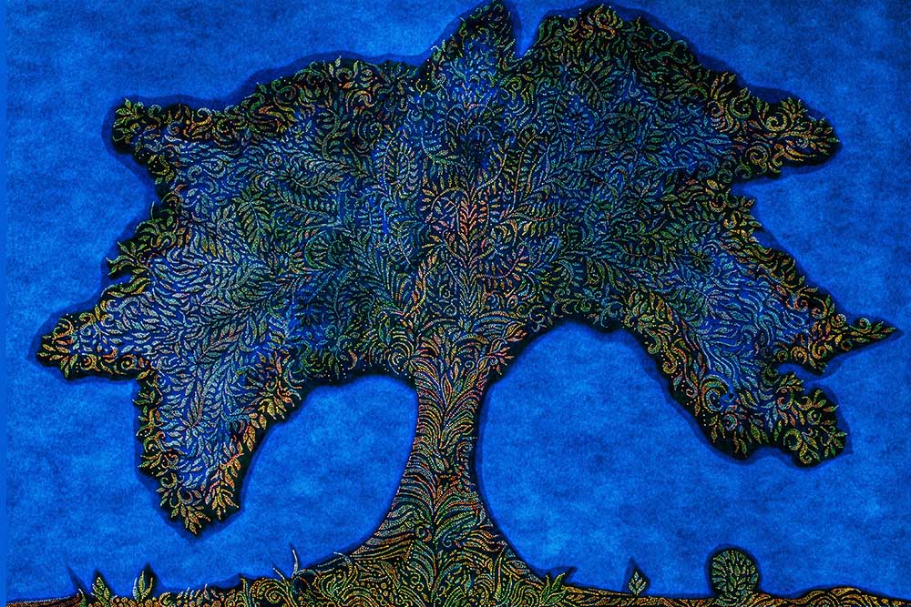 Blue Tree von Klaus Wortmann