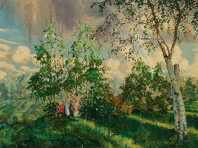 Landschaft mit Regenbogen 1919