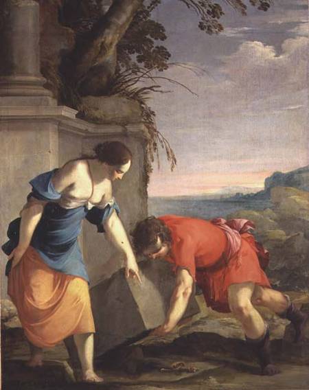 Theseus Finding his Father's Sword von Laurent de La Hire or La Hyre