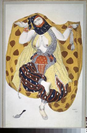 Odalisque. Kostümentwurf zum Ballett Scheherazade von N. Rimski-Korsakow 1910