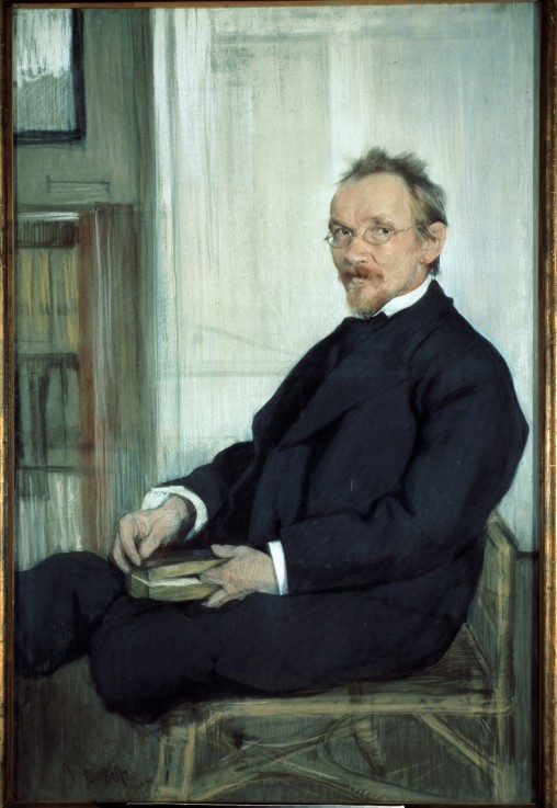 Porträt des Religionsphilosophen und Publizisten Wassili W. Rosanow (1856-1919) von Leon Nikolajewitsch Bakst