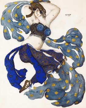 Odalisque. Kostümentwurf zum Ballett Scheherazade von N. Rimski-Korsakow 1910