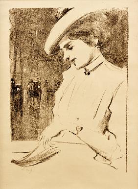 Lesende Dame (Die Wartende) 1920