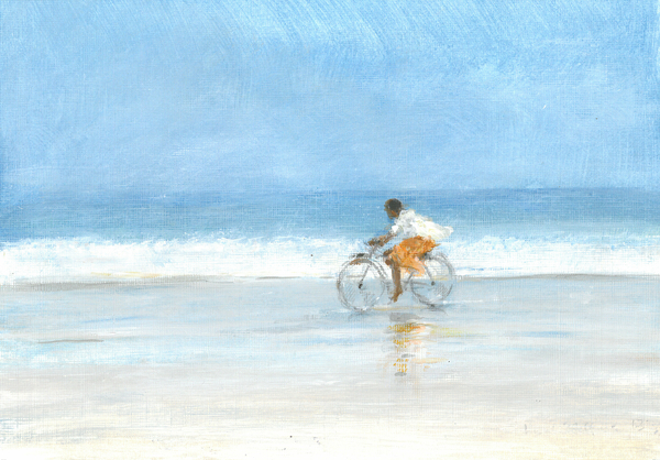 Boy on a Bike 1 von Lincoln  Seligman