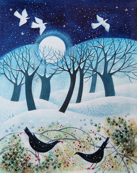 Winter Birds in the Snow von Lisa Graa Jensen