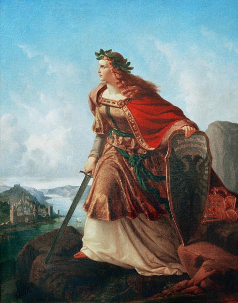 Germania auf der Wacht am Rhein von Lorenz Clasen