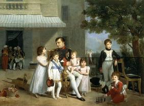Portrait of Napoleon Bonaparte (1769-1821) with his Nephews and Nieces on the Terrace at Saint-Cloud 1810