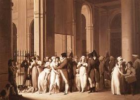 The Galleries of the Palais Royal, Paris 1809