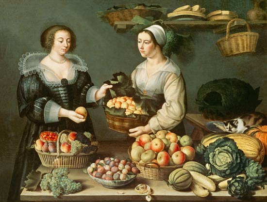 The Fruit and Vegetable Seller von Louise Moillon