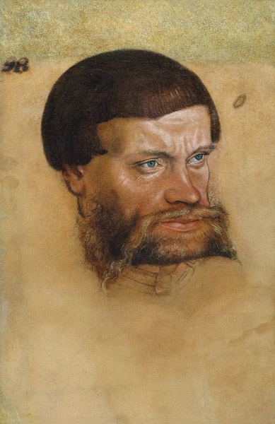 Portrait thought to be of John the Steadfast, Elector of Saxony von Lucas Cranach d. Ä.