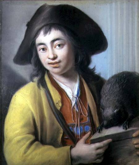 Peasant Boy with a Marmot von Luigi Pitti
