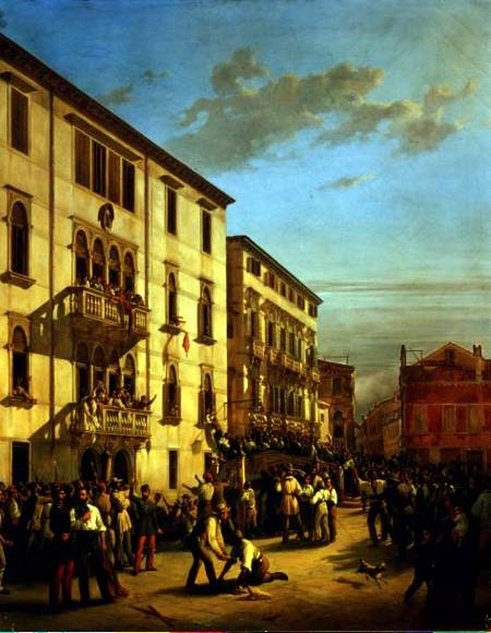 The Sacking of the Palazzo Querini von Luigi Rossi
