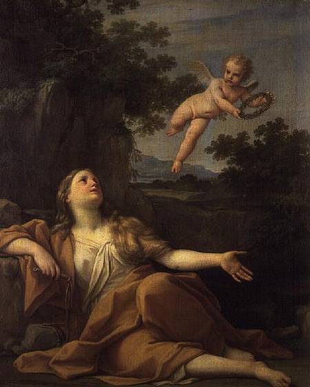 Penitent Mary Magdalene von Marco Antonio Franceschini