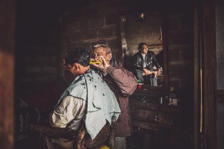 Friseur am Inle-See