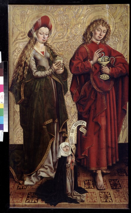 Apostel Johannes, Maria Magdalena und Stifterin von Martin Schongauer