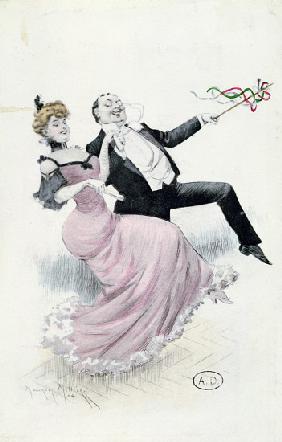 Joie de Vivre, postcard 1900