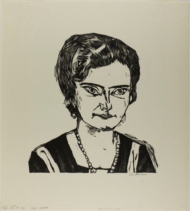 Portrait of Frau H.M. (Naila), plate two from Die Kunst der Gegenwart von Max Beckmann