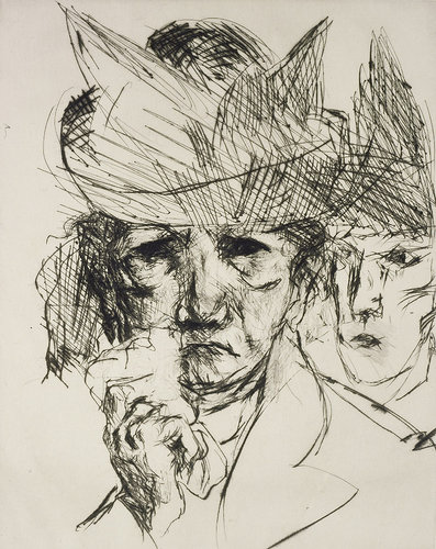 Weinende Frau. 1914 von Max Beckmann