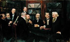 The Hamburg Convention of Professors, 1906 (oil on canvas) (see also 144760) 13th