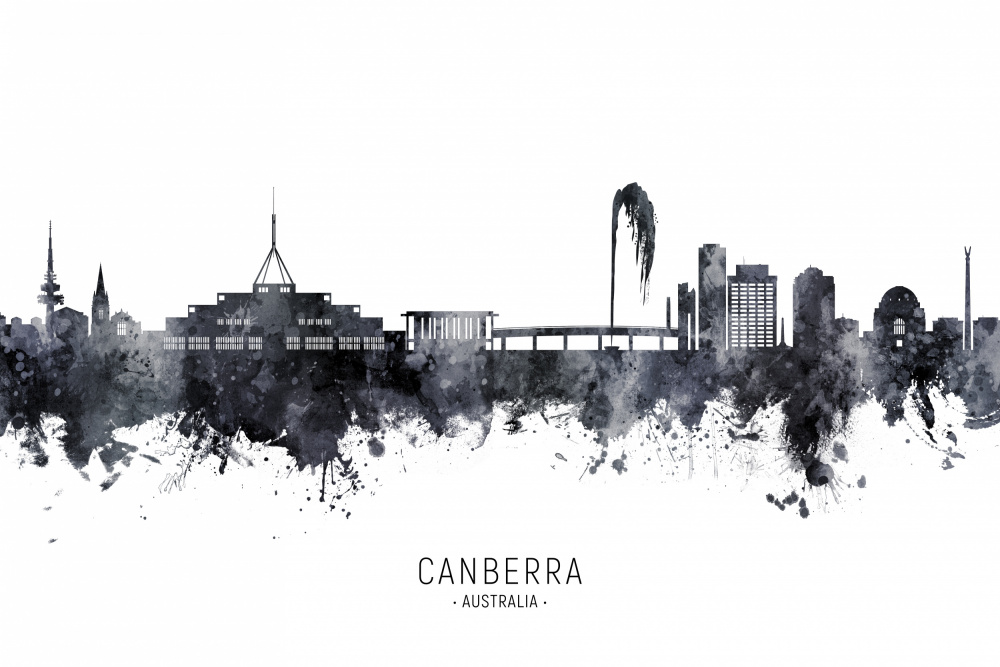 Skyline von Canberra,Australien von Michael Tompsett