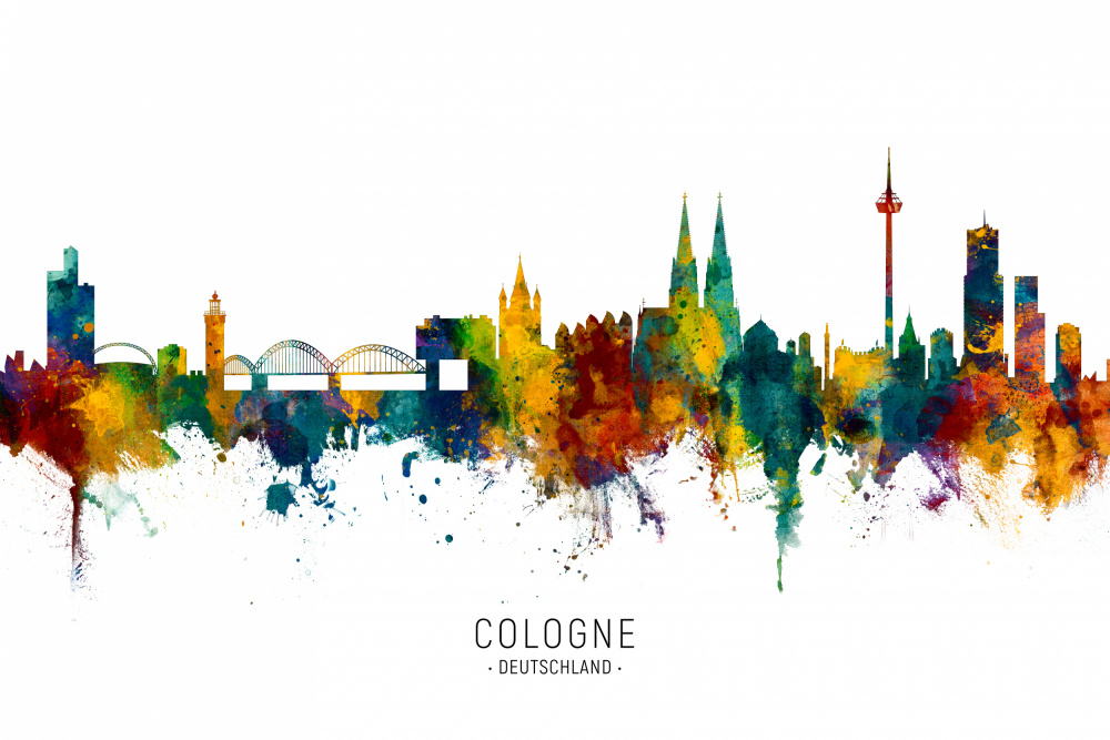 Skyline von Köln von Michael Tompsett