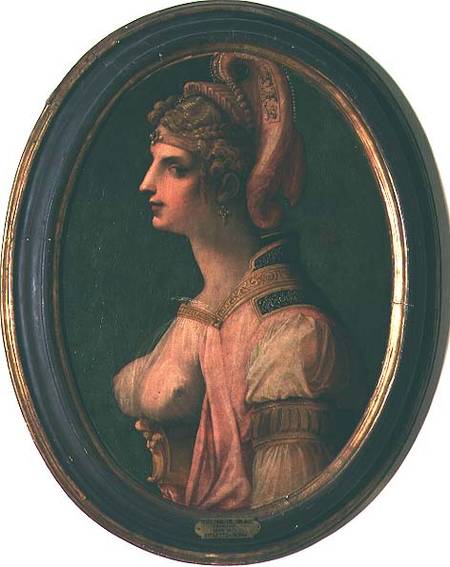 Portrait of a woman, probably Zenobia, Queen of Palmyra von Michele Tosini